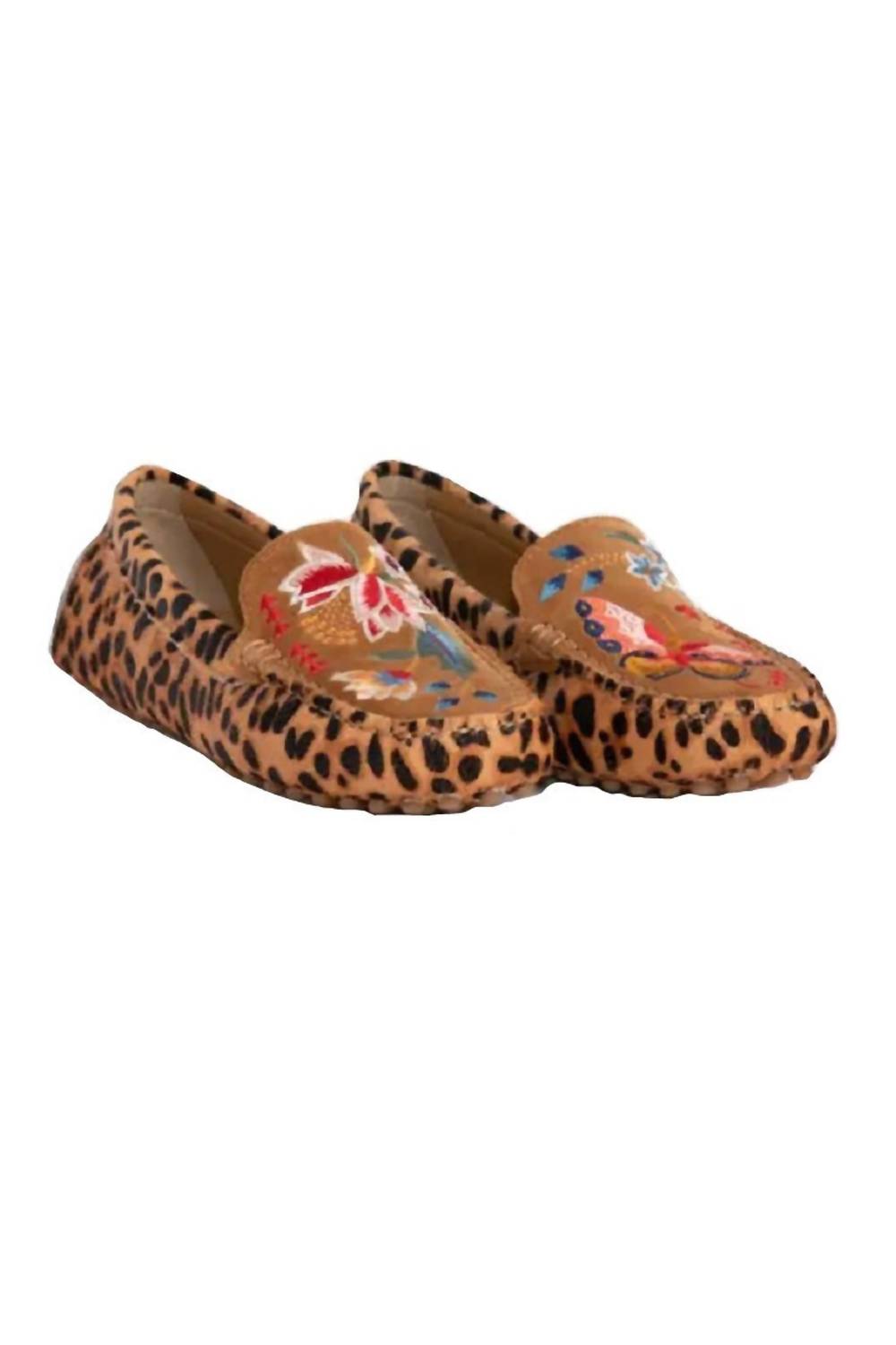 Женские мокасины Taline Leopard, многоцветные Johnny Was