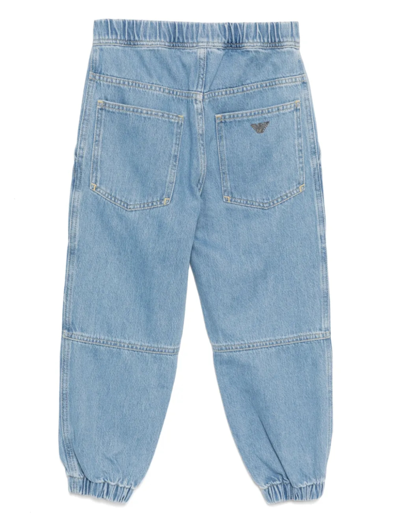 Джинсы со вставками Emporio Armani Kids, синий — фото 2