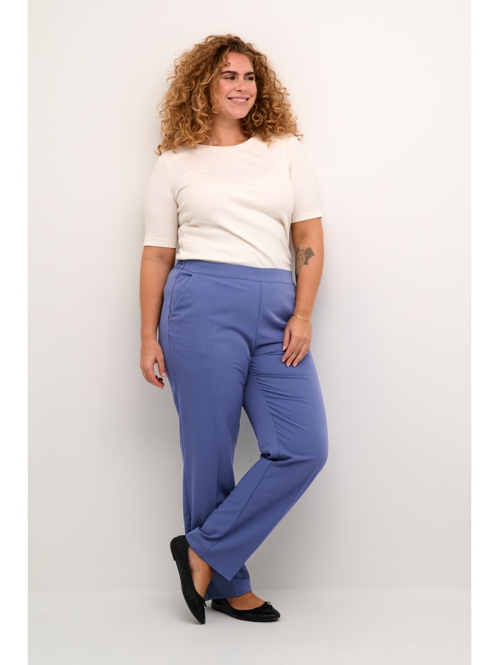

Костюмные брюки KAFFE curve, цвет blue indigo
