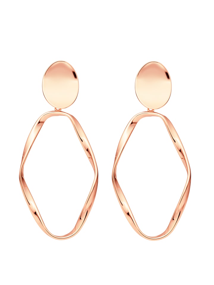 

Steel_Art Серьги Evie золотистого цвета из розового золота