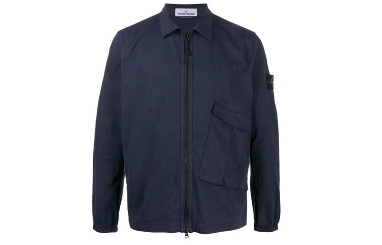 

Куртка мужская темно-синяя Stone Island, темно-синий