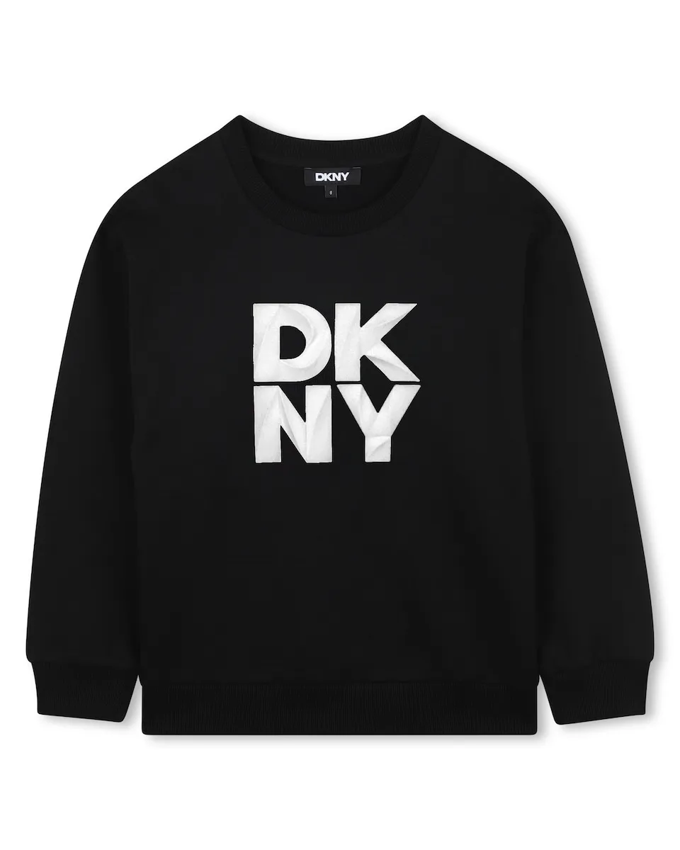 

Детский свитер с длинным рукавом DKNY, черный