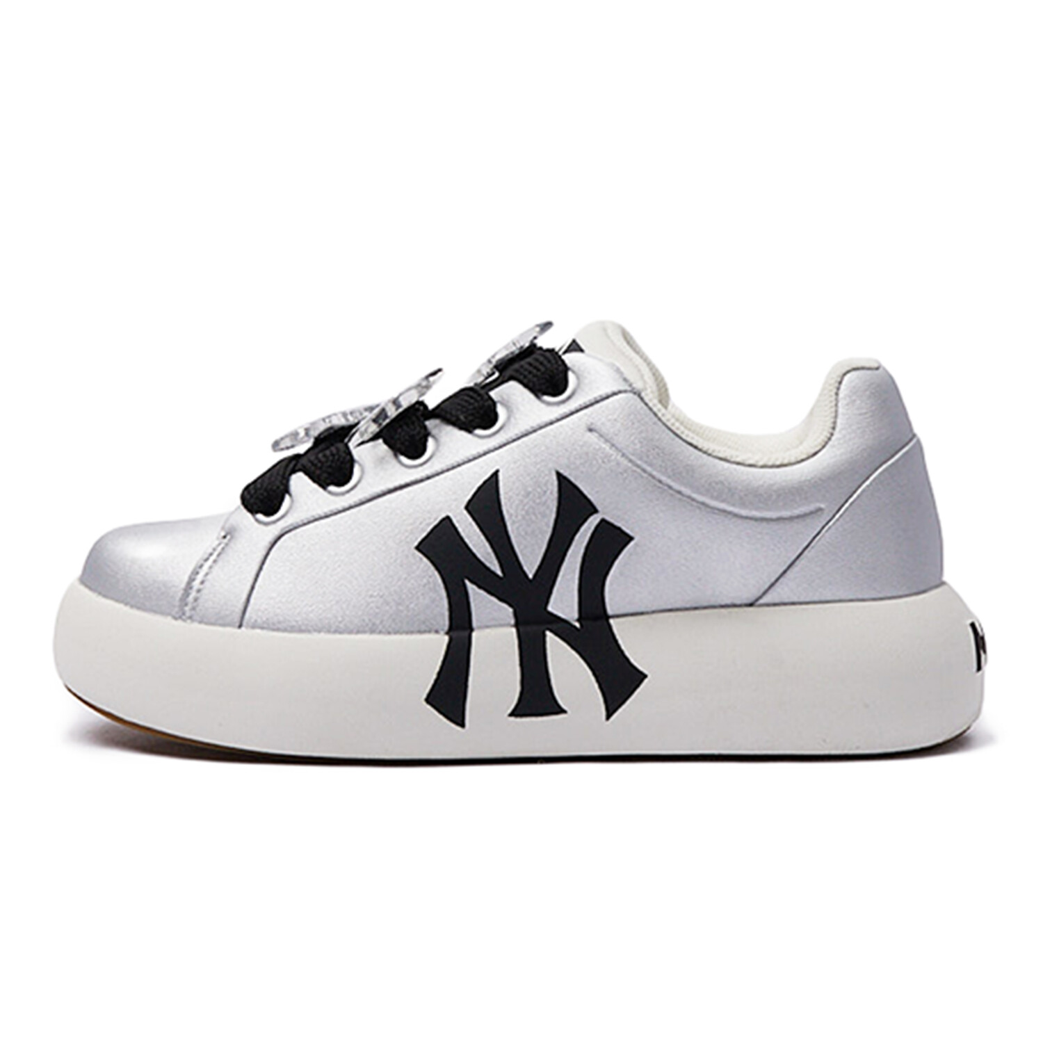 

Кроссовки MLB Chunky Classic Lifestyle Shoes Unisex Low-top Black/silver, черный/серебряный