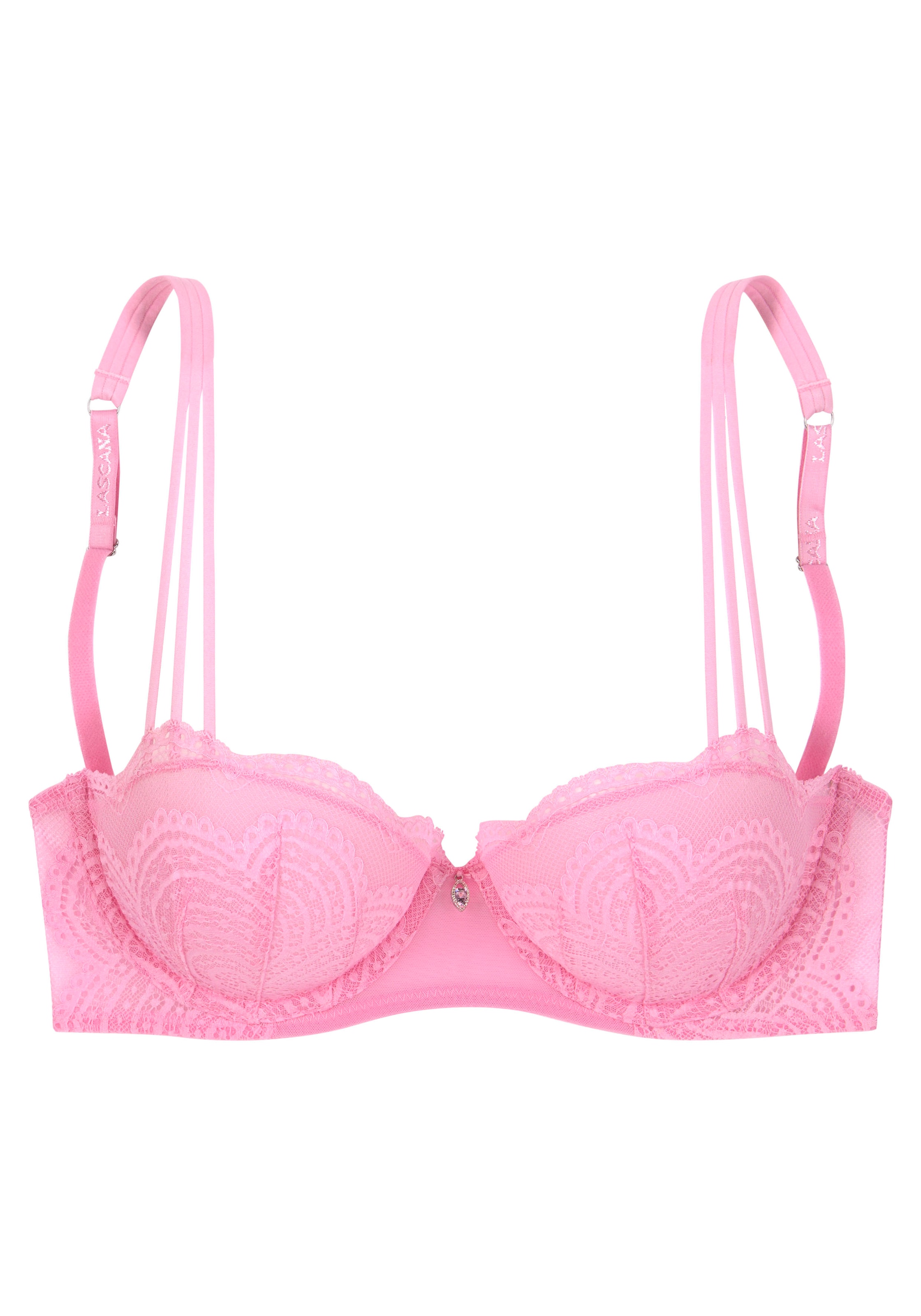 

LASCANA Бюстгальтер балконет в розовом цвете