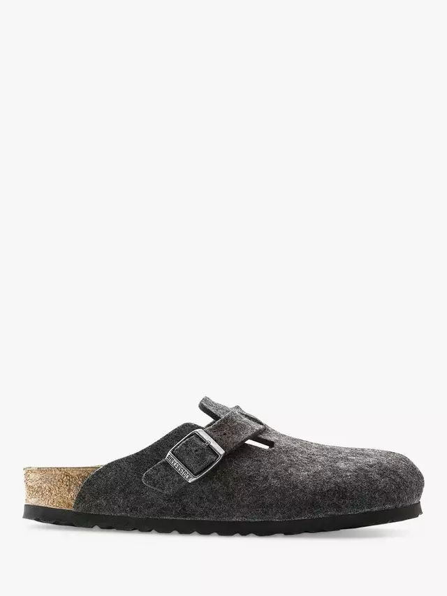 

Сабо Birkenstock Boston Woollen, цвет anthracite