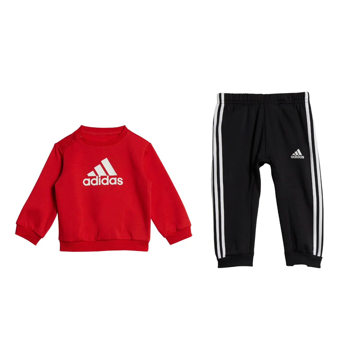 Повседневная спортивная одежда для детей 3-7 лет Adidas, ярко-красный/белый+черный — фото 2