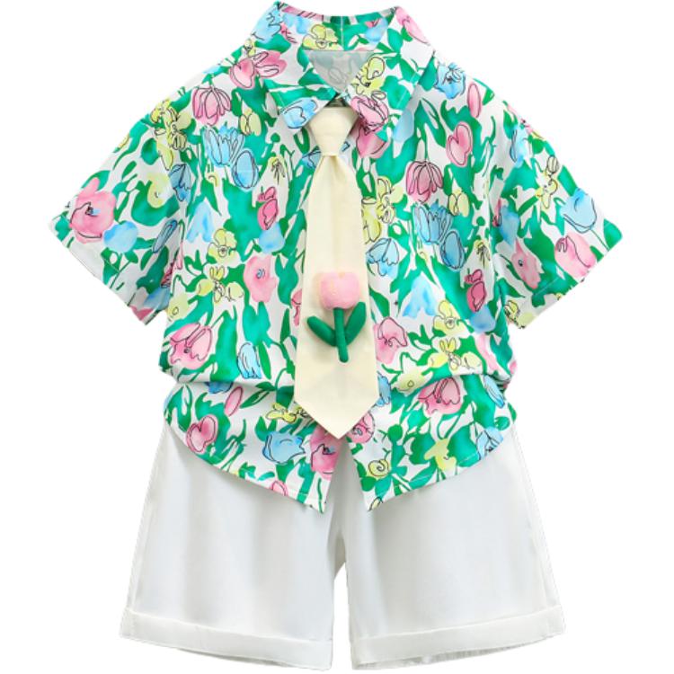 

Детская повседневная спортивная футболка с круглым вырезом и коротким рукавом PROTECTCAMEL, зеленый