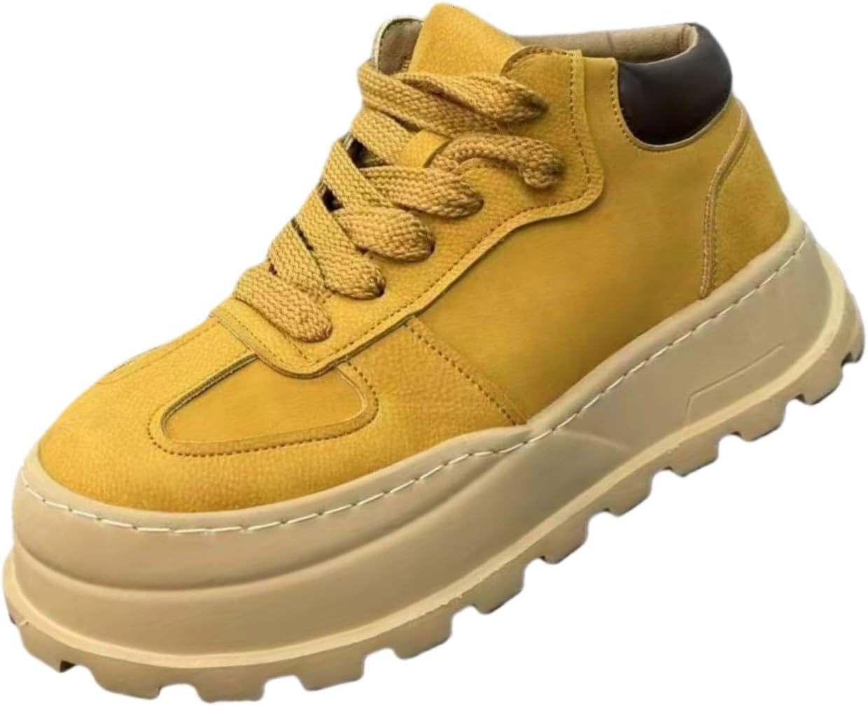 

Мужские повседневные ботинки FmShi с толстой подошвой для альпинизма, спорта, рабочей одежды, противоскользящие и прочные, стильные и универсальные, хаки