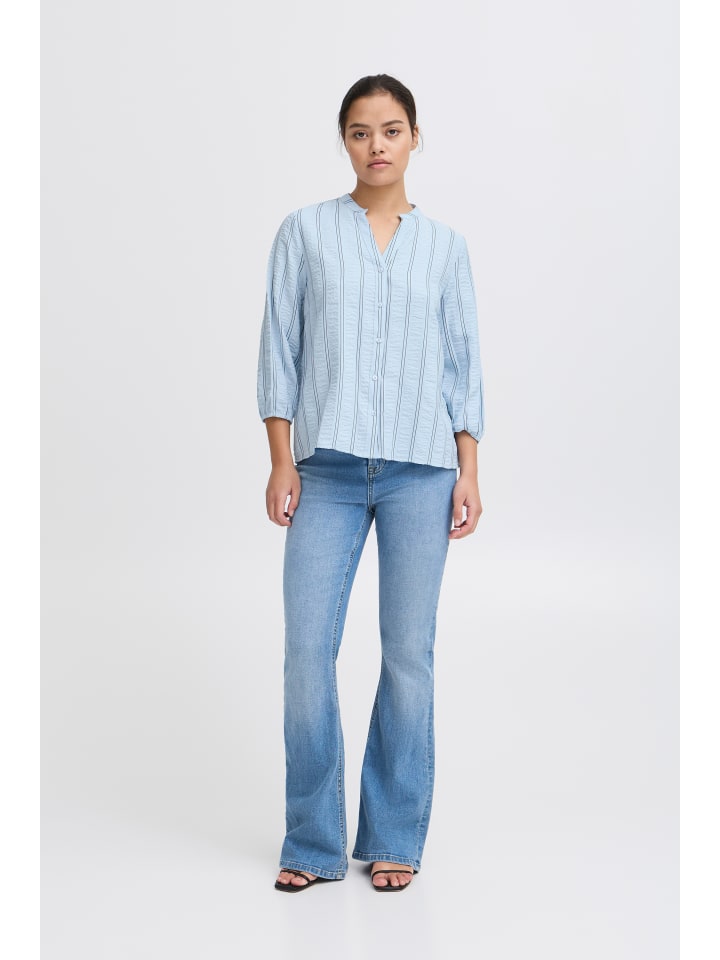 

Рубашка с длинным рукавом IXOLLIE стандартного кроя Della Robbia Blue ICHI