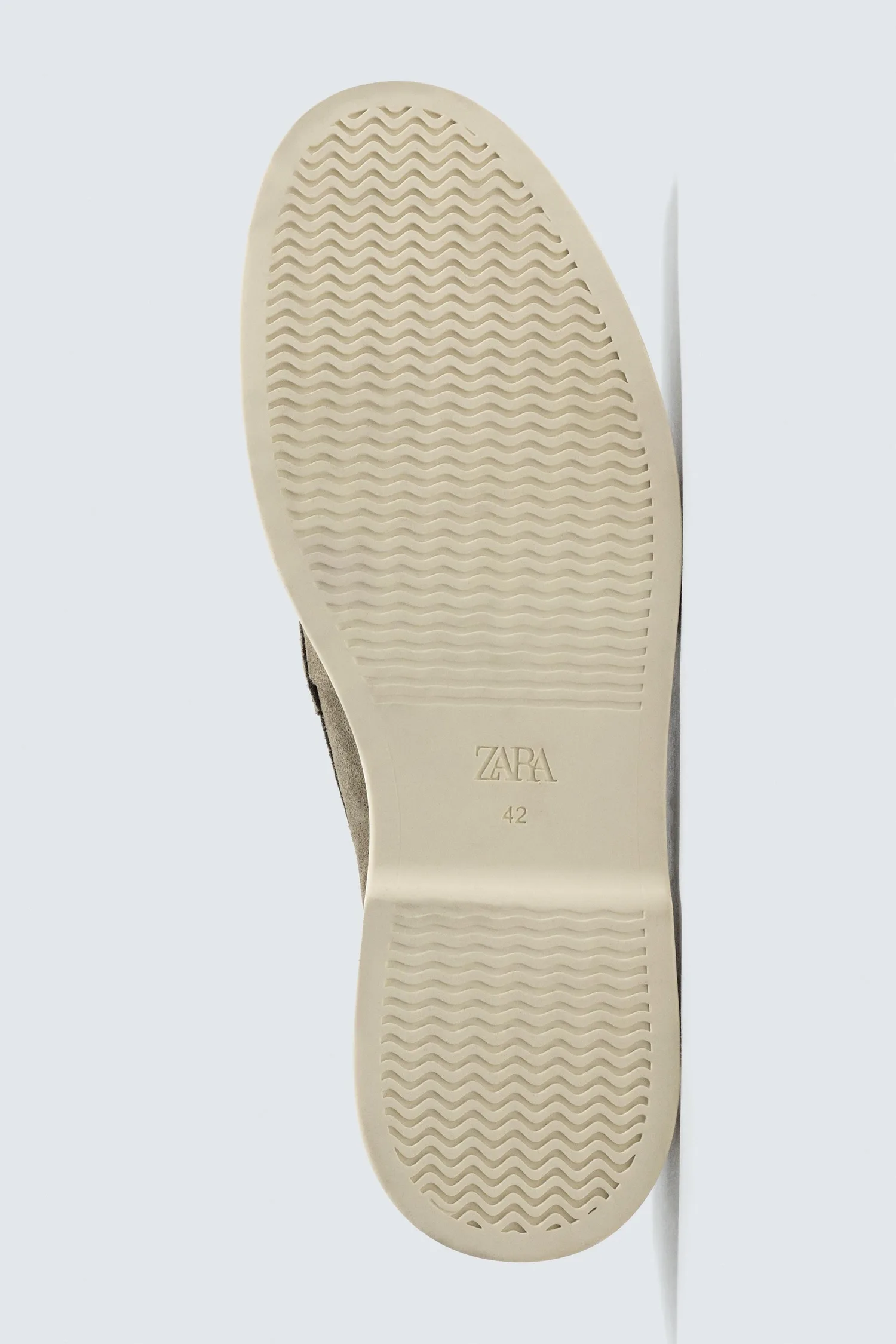 Повседневные кожаные лоферы Zara, зеленый — фото 4