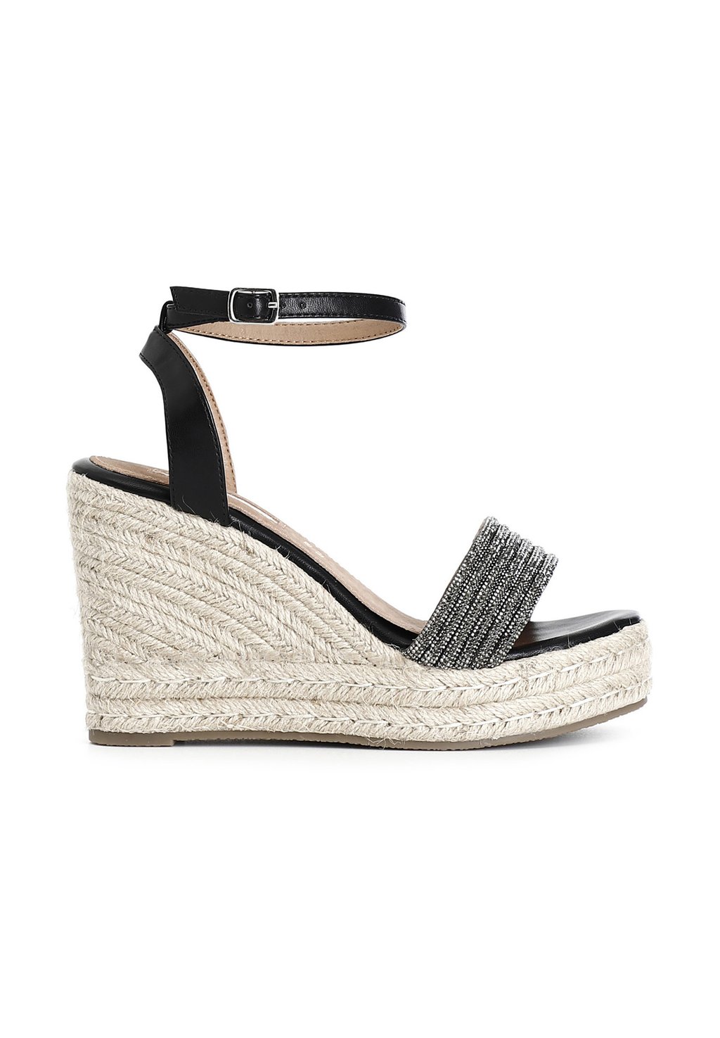 Босоножки на танкетке C1XA9005 - Espadrilles CAFèNOIR, черный