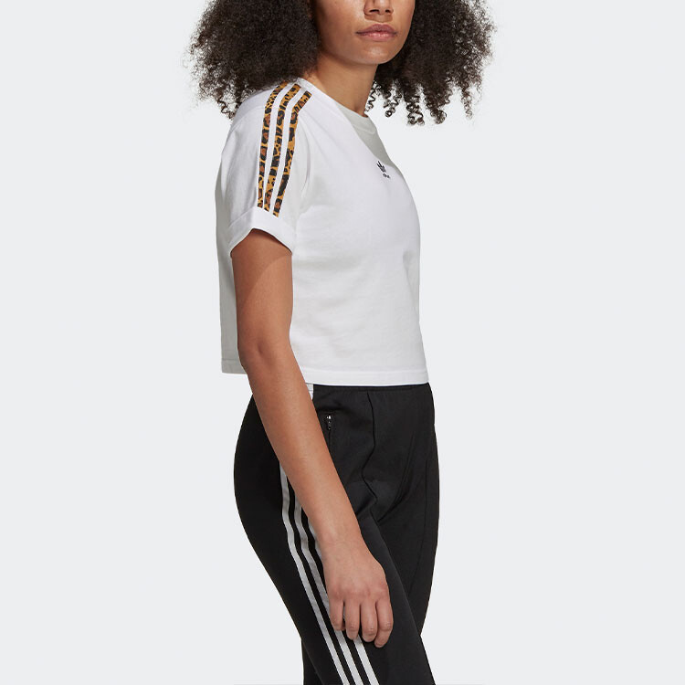 Укороченный топ женский белый Adidas Originals — фото 4