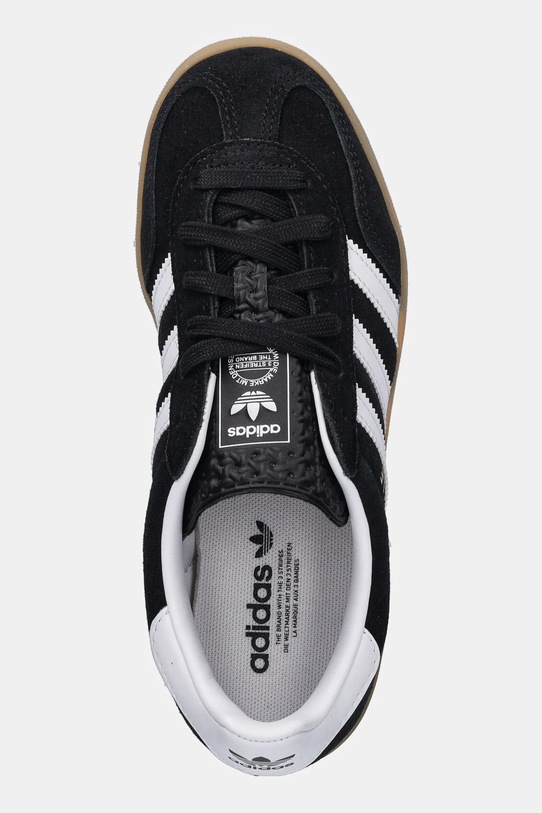Детские замшевые кроссовки Gazelle Indoor Adidas Originals, черный — фото 4
