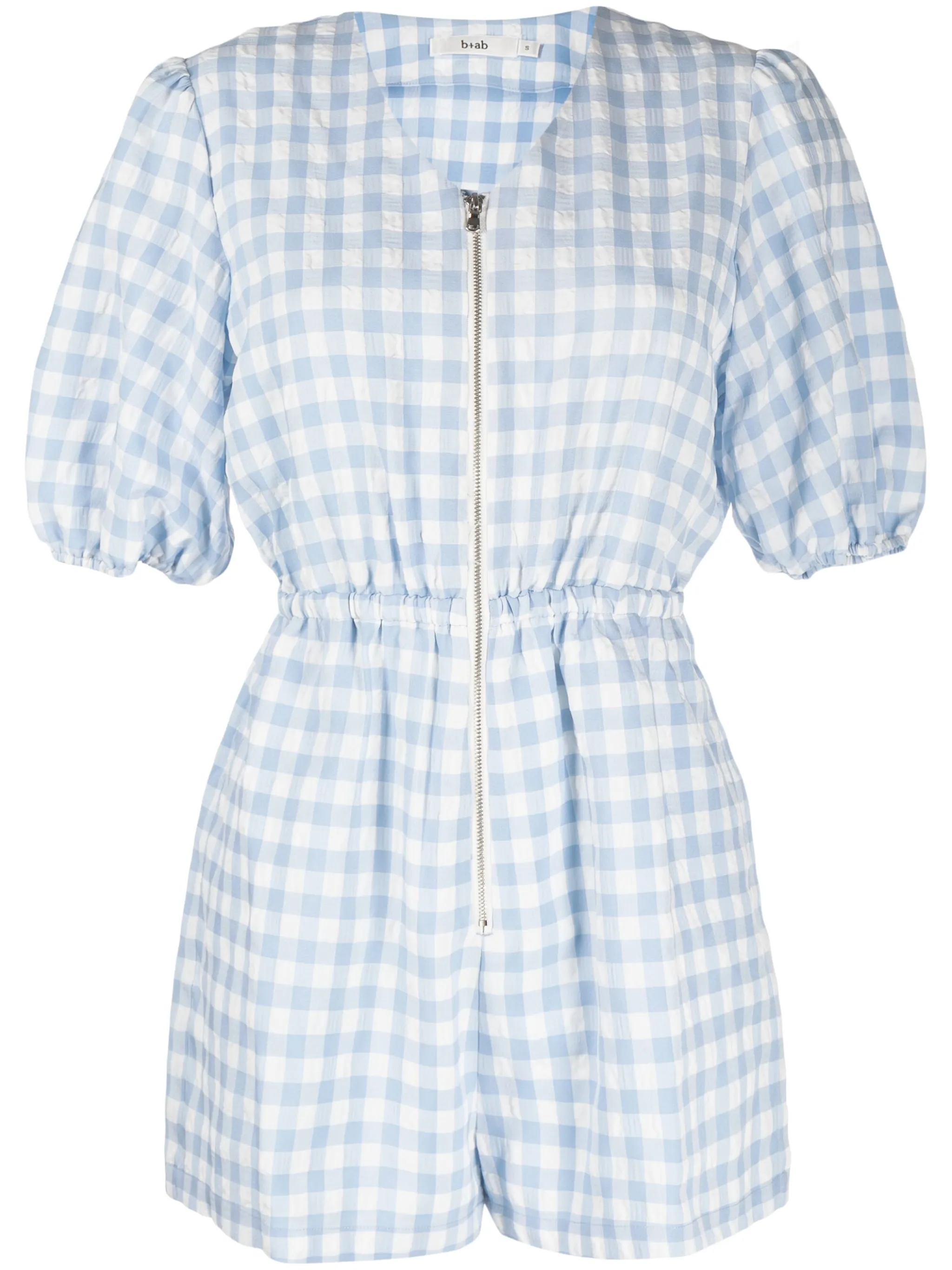 

Клетчатый комбинезон на молнии B+Ab, синий