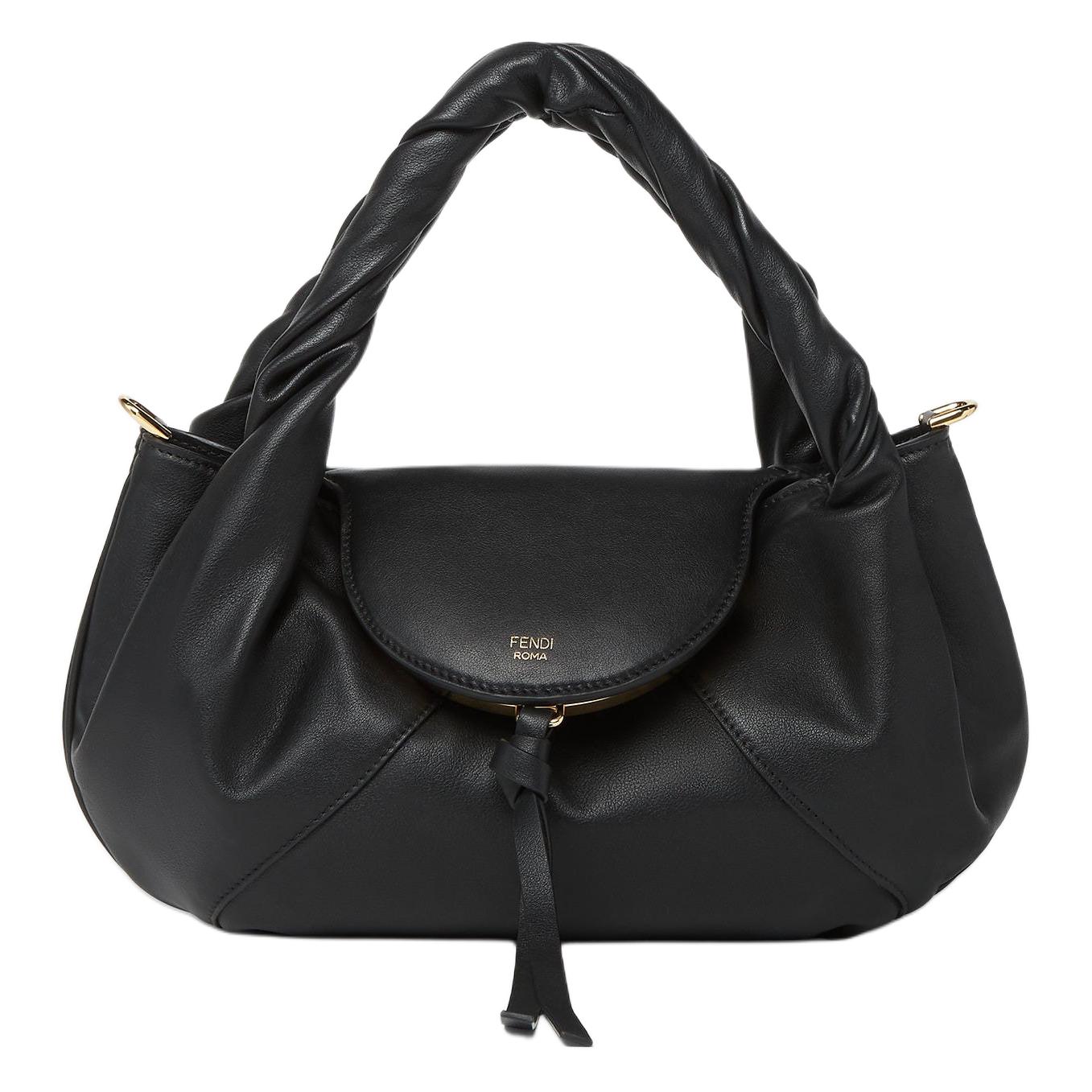 

FENDI Кожаная сумка через плечо, кроссбоди, маленькая женская черная