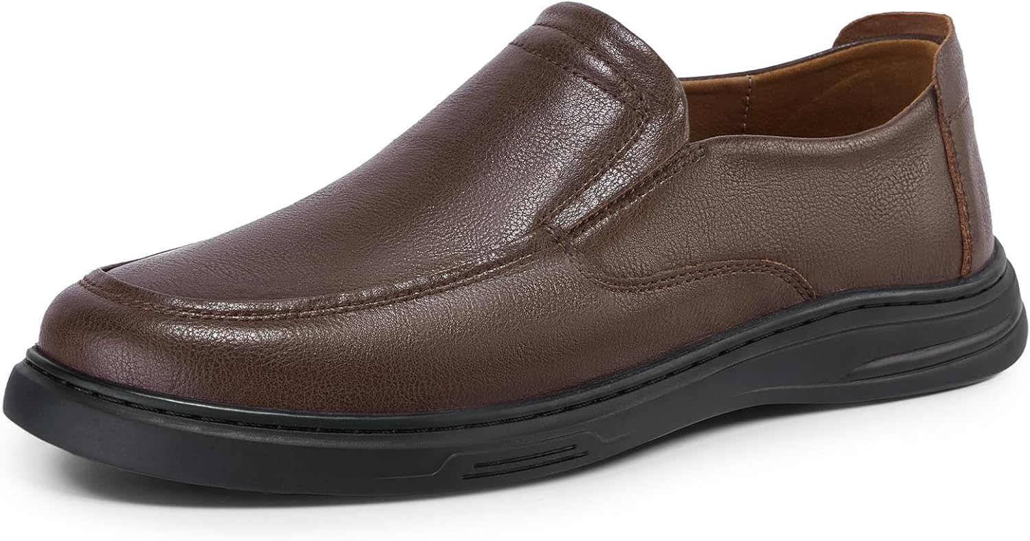 

Мужские лоферы слипоны, деловые лоферы для мужчин, повседневная обувь для работы, прогулок и вождения Camel Crown, коричневый