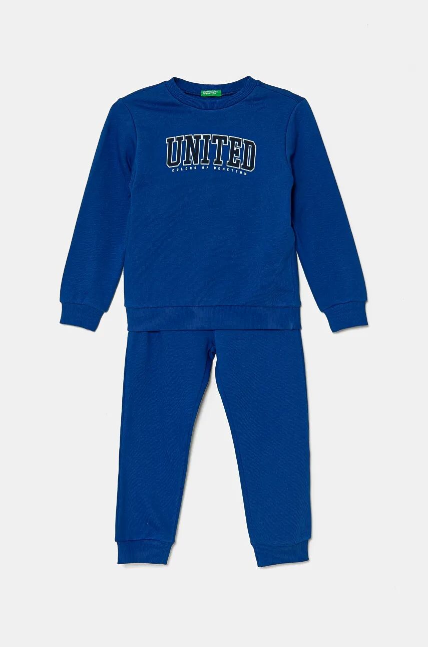 

Шерстяной спортивный костюм для мальчиков United Colors of Benetton, синий