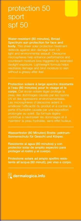 Солнцезащитный лосьон Dermalogica Protection 50 Sport SPF50 - лосьон широкого спектра действия для лица и тела, 150 мл. — фото 4