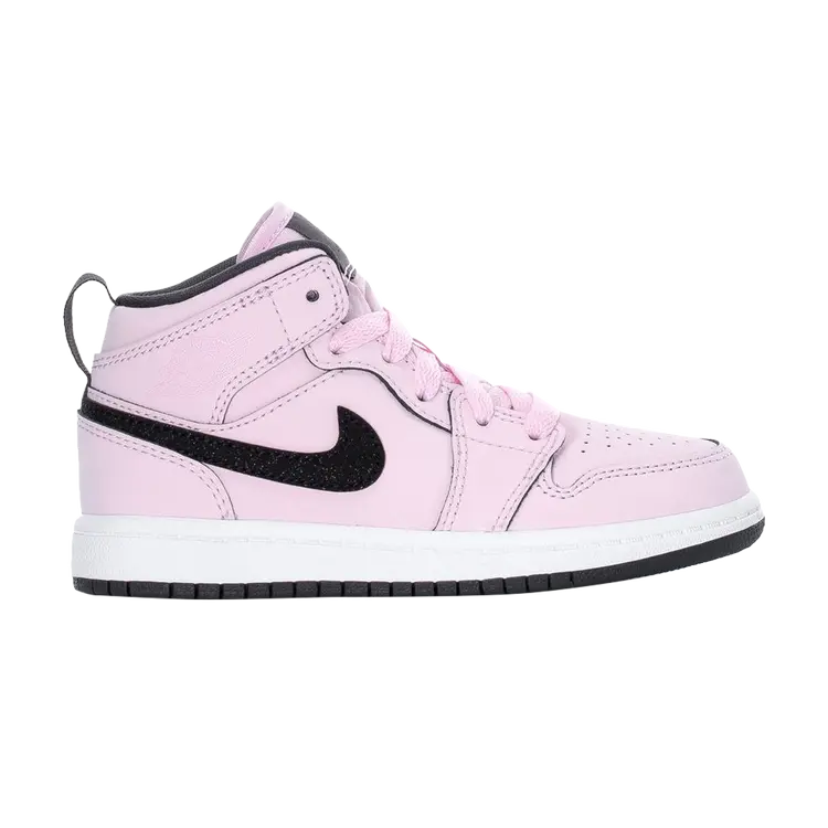 

Кроссовки Air Jordan 1 Mid PS 'Pink Foam Black', розовый