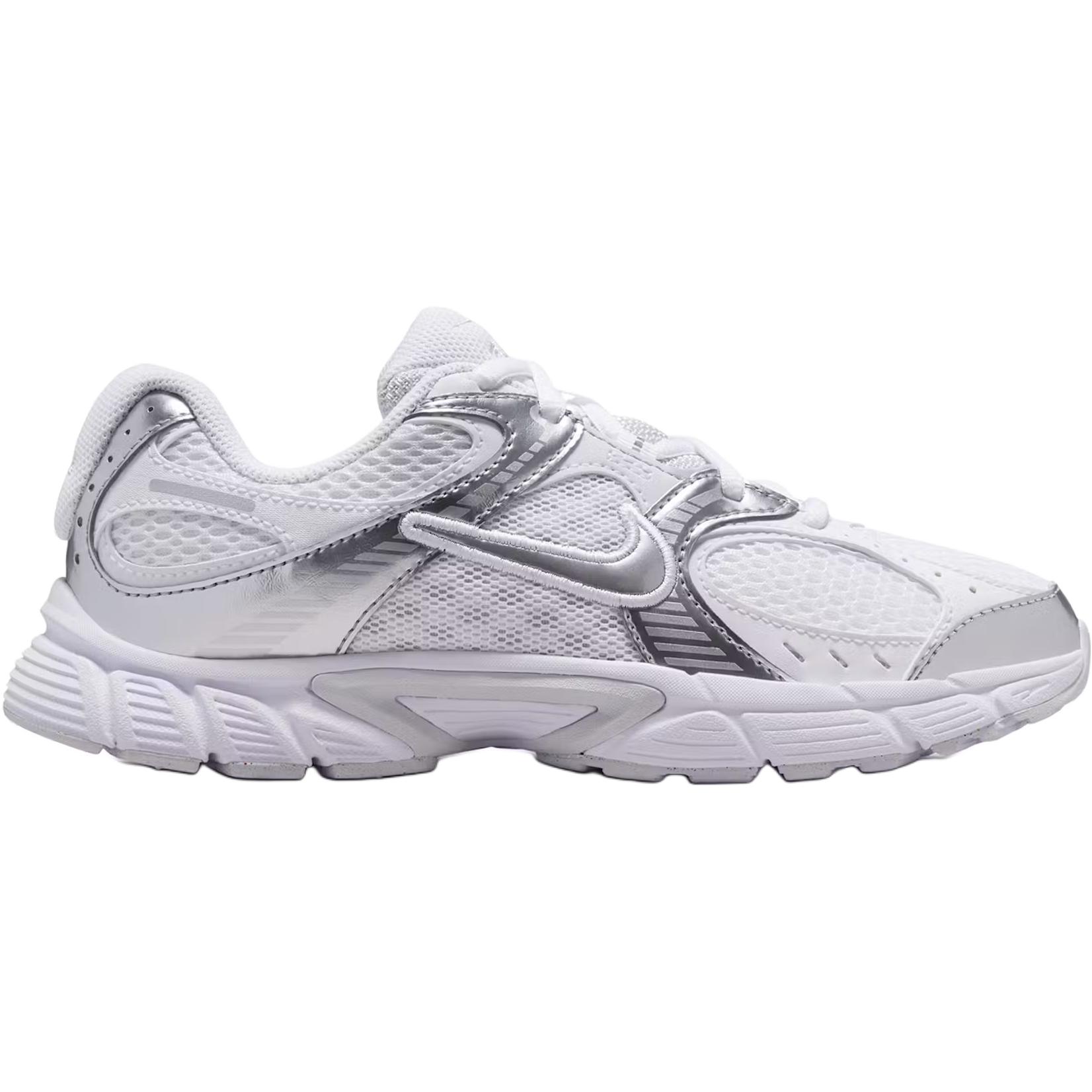 Nike Кроссовки для бега V5 RNR с низким верхом, устойчивые к истиранию, белые, серебристые, для подростков — фото 2