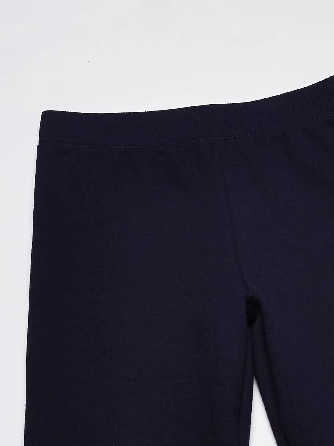 Спортивные штаны Hanes для девочек Big ComfortSoft EcoSmart с открытым низом, Navy — фото 2