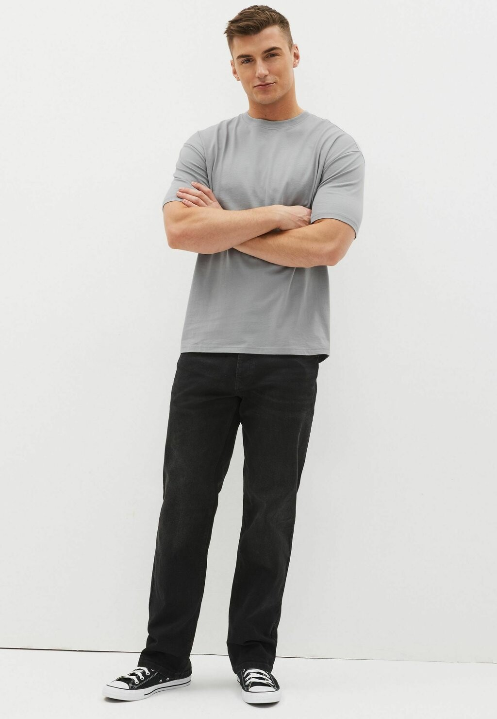 

Базовая футболка Essential Relaxed Fit Next, цвет silver grey