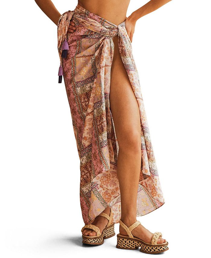 

СОНТУОСА Парео с кистями AUR OCEÀ, мультиколор