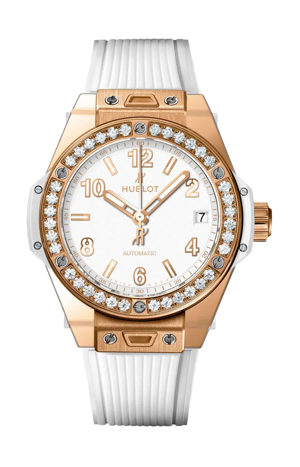 

Часы one click king gold white diamonds Hublot
