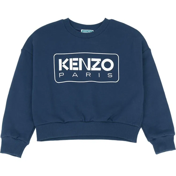 Свитшот детский с круглым вырезом KENZO синий
