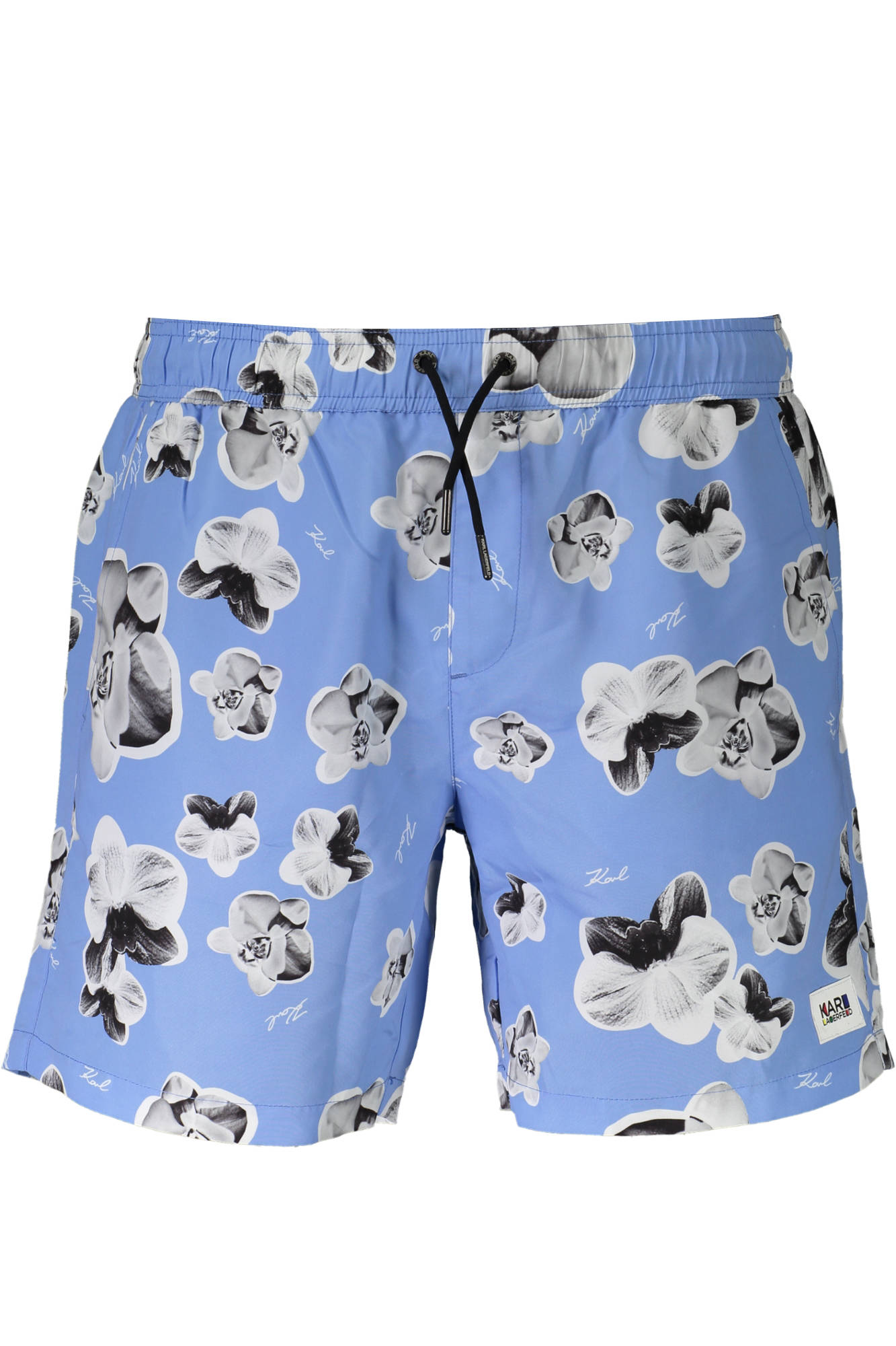 

Мужские плавки Karl Lagerfeld Beachwear пляжные с изображением орхидей, синий