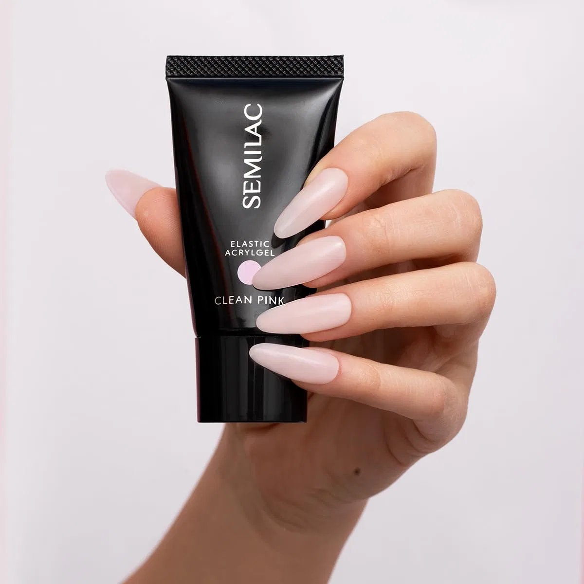 Эластичный акриловый гель Semilac Elastic Acrylic Gel Clean Pink 30 г Semilac — фото 3