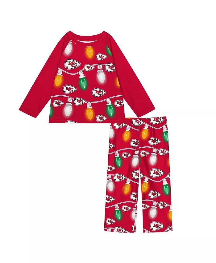 

Комплект из двух предметов для малышей Kansas City Chiefs Holiday с длинными рукавами и гирляндой Outerstuff