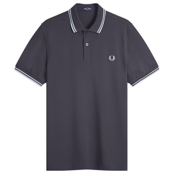 

Поло с двумя наконечниками Fred Perry, серый