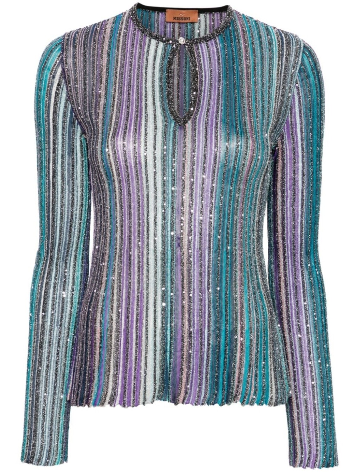 

Missoni свитер с круглым вырезом, фиолетовый
