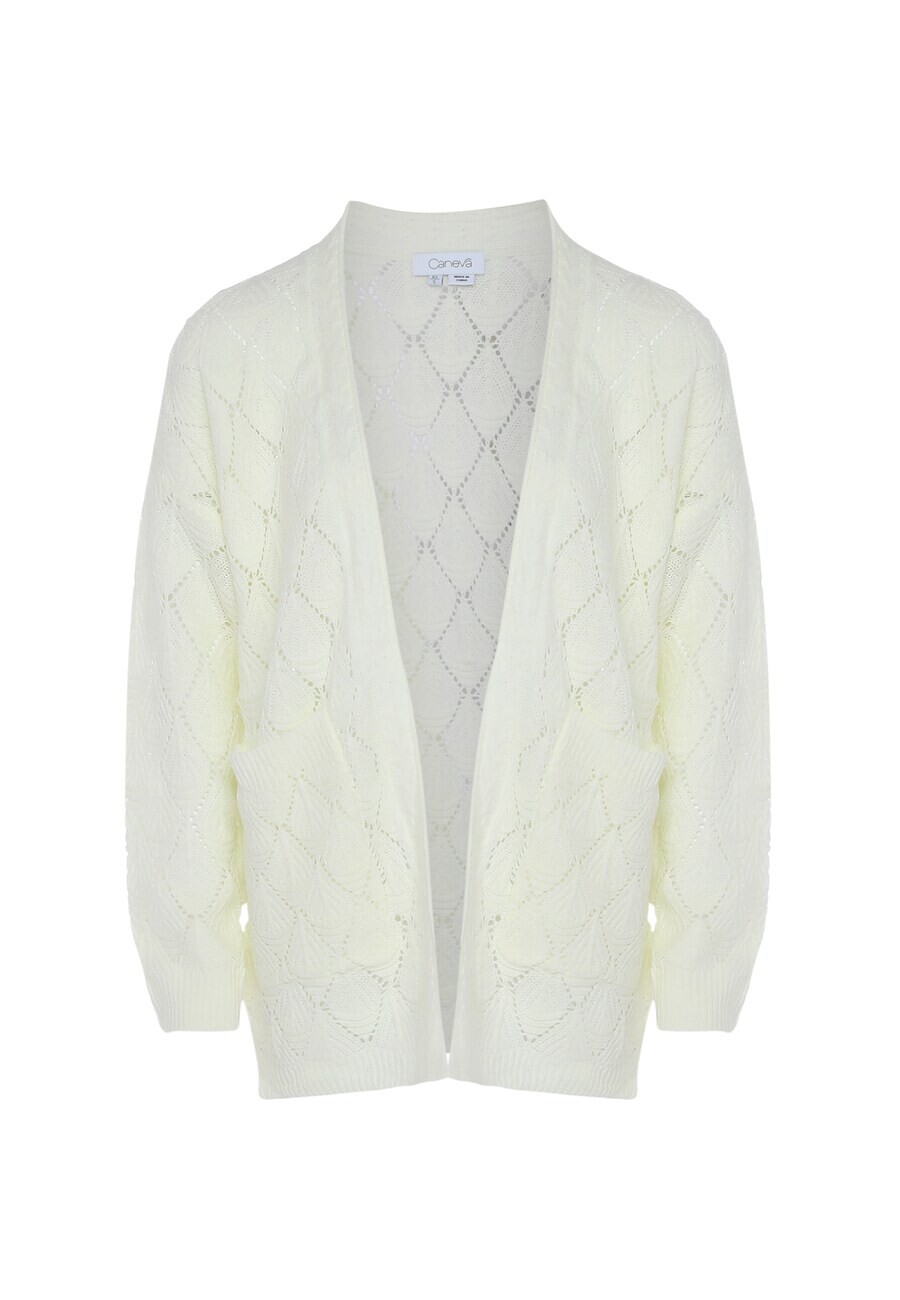 

Вязаный кардиган caneva Knit Cardigan, белый