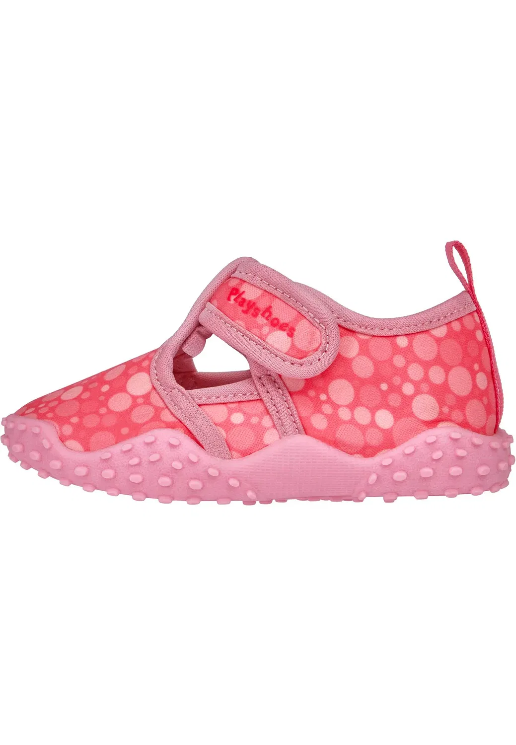 Босоножки для плавания с горошком, Playshoes, коралловый