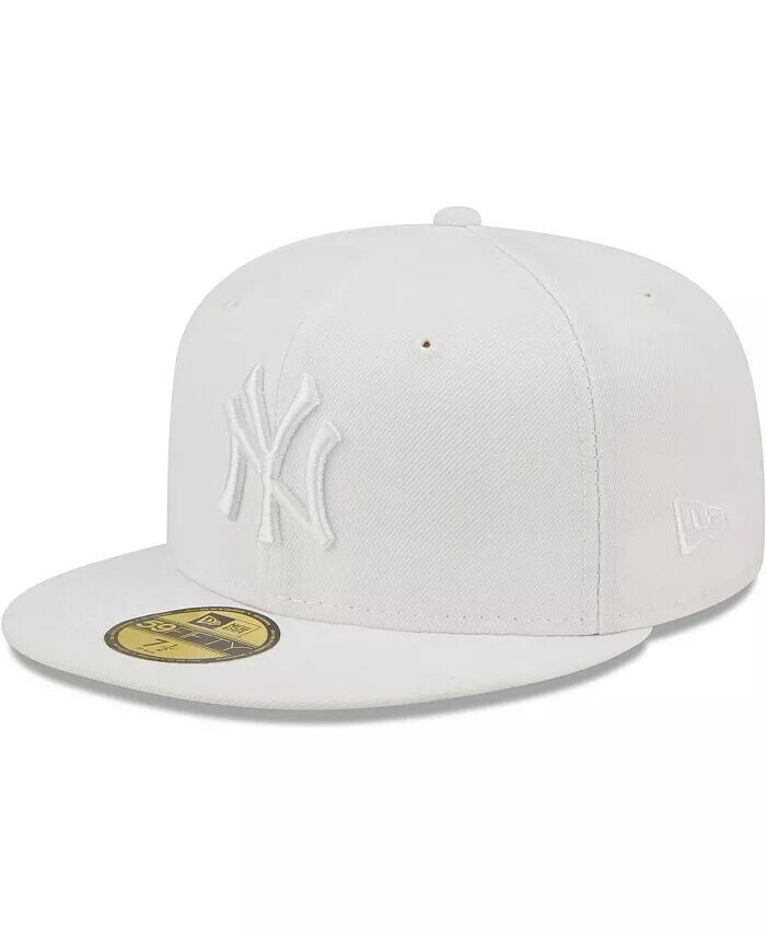 

Мужская приталенная кепка New York Yankees белая на белом 59FIFTY New Era