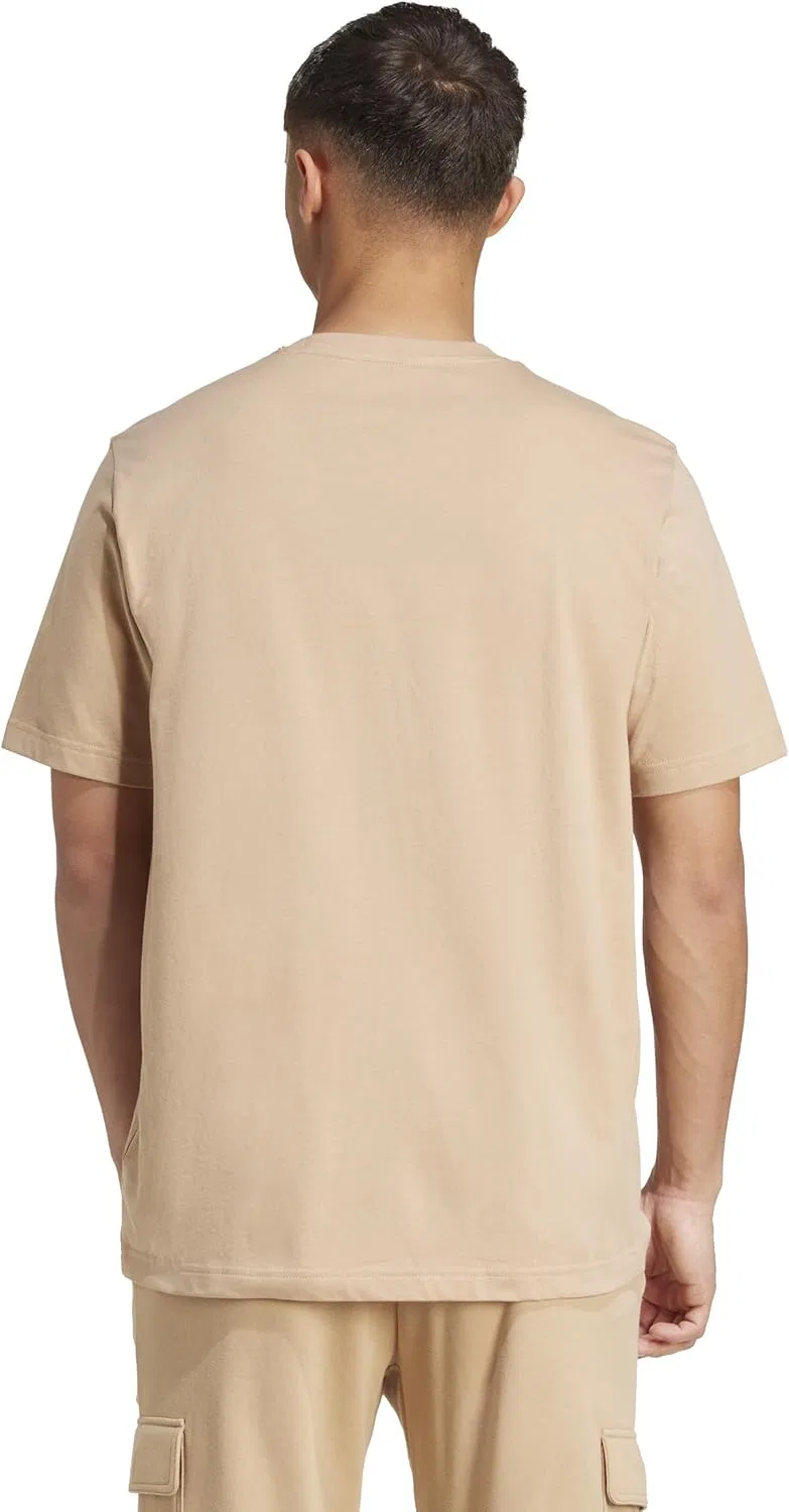 Футболка с камуфляжным принтом, adidas, цвет Warm Sandstone/Logo — фото 2