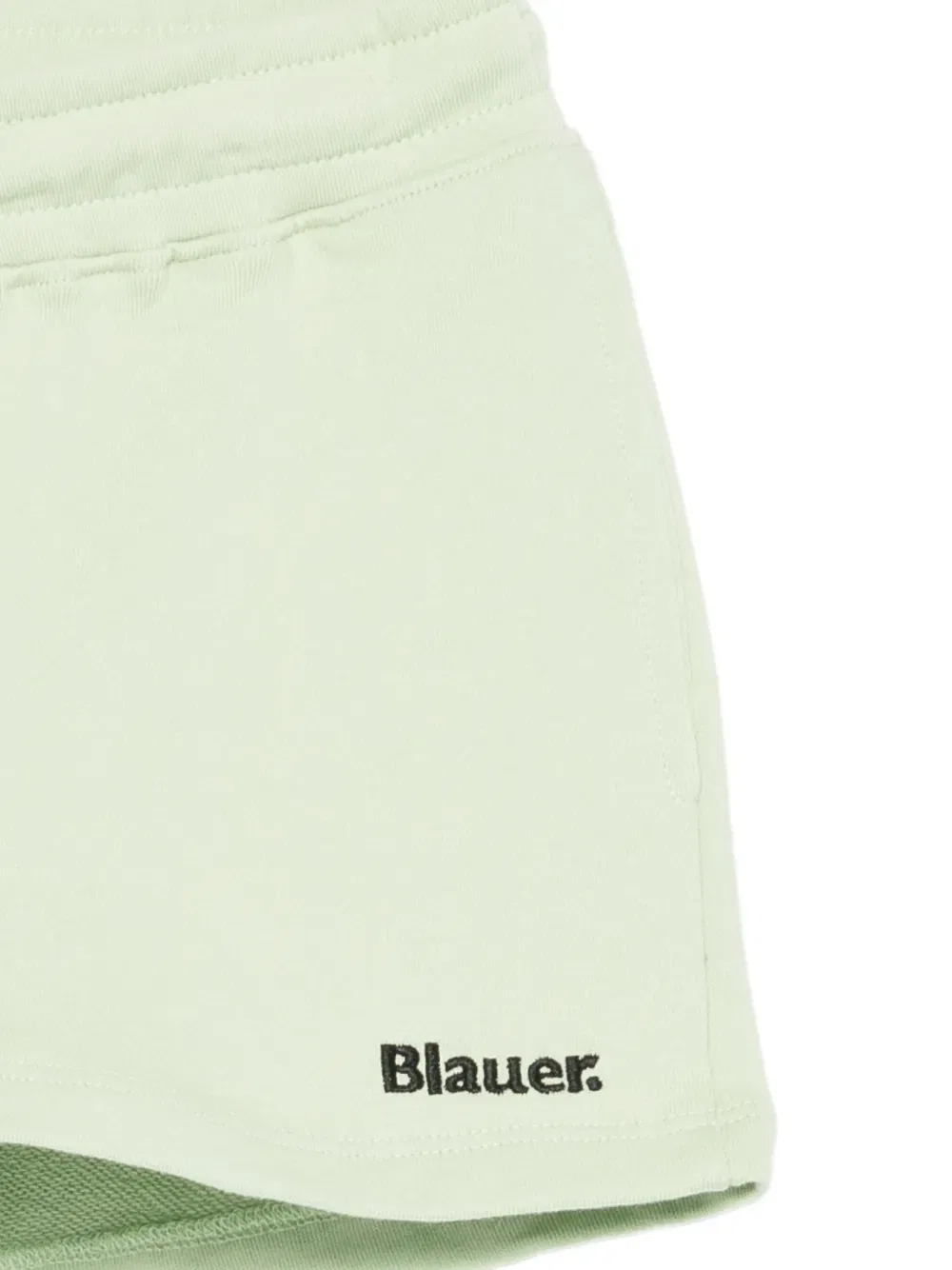 Шорты на шнуровке с вышитым логотипом Blauer, зеленый — фото 3