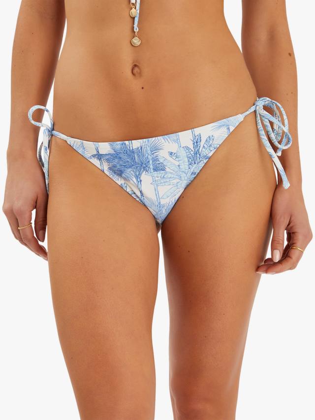 

Бикини-трусики с принтом "пальмы" и завязками по бокам Accessorize, White/Multi