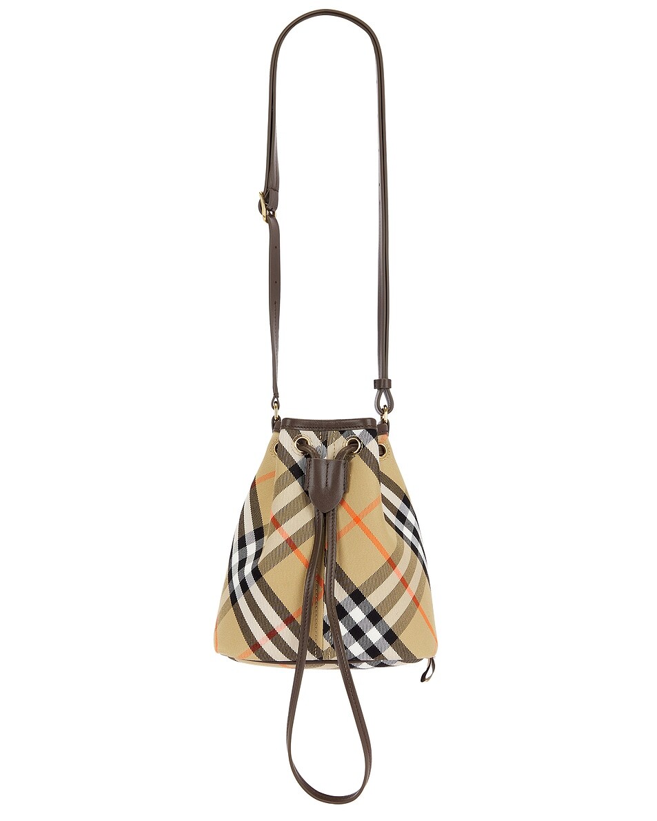 

Мини-сумка-ведро на шнурке Burberry, цвет Sand, Бежевый, Мини-сумка-ведро на шнурке Burberry, цвет Sand