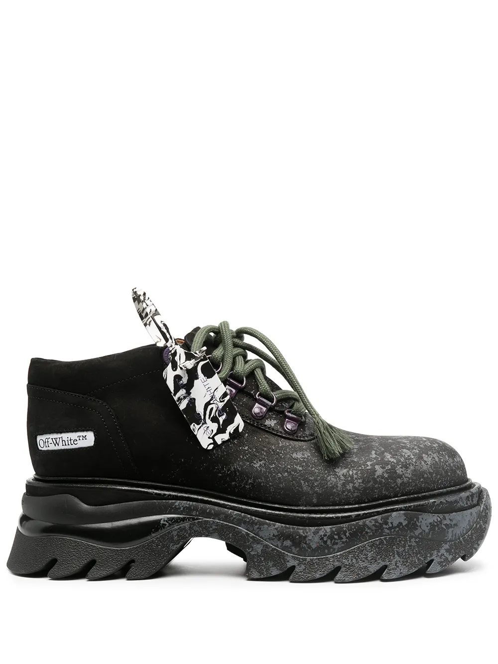 

Ботинки на массивной подошве OFF-WHITE, черный