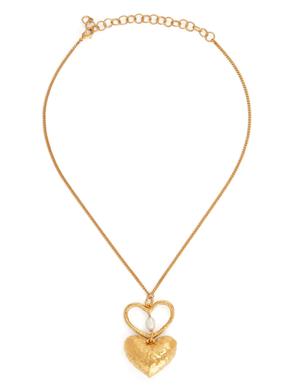 

Колье Double Heart Nina Ricci, золотой