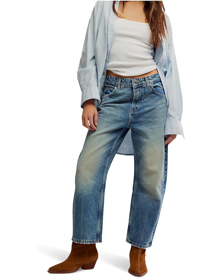 

Джинсы Free People We The Free Deep Trance Dropped Boyfriend Jeans, цвет From Beyond