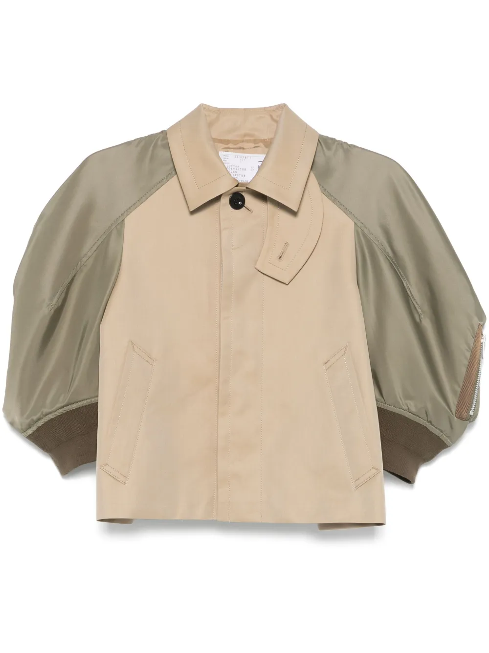 

Куртка с объемными рукавами SACAI, зеленый