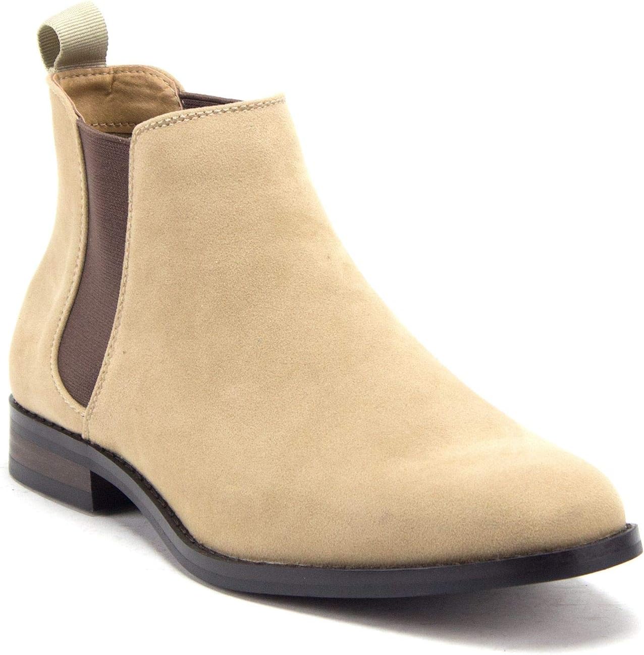 

Мужские ботинки Jazam B-2963 Chuck из нубука и замши, с эластичной вставкой, округлый носок, стиль Челси Jazame, бежевый