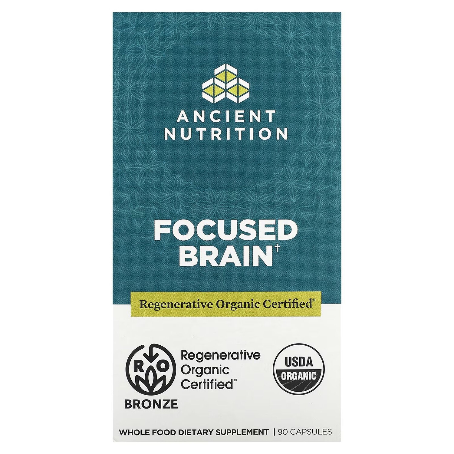 

Focused Brain, 90 капсул Ancient Nutrition