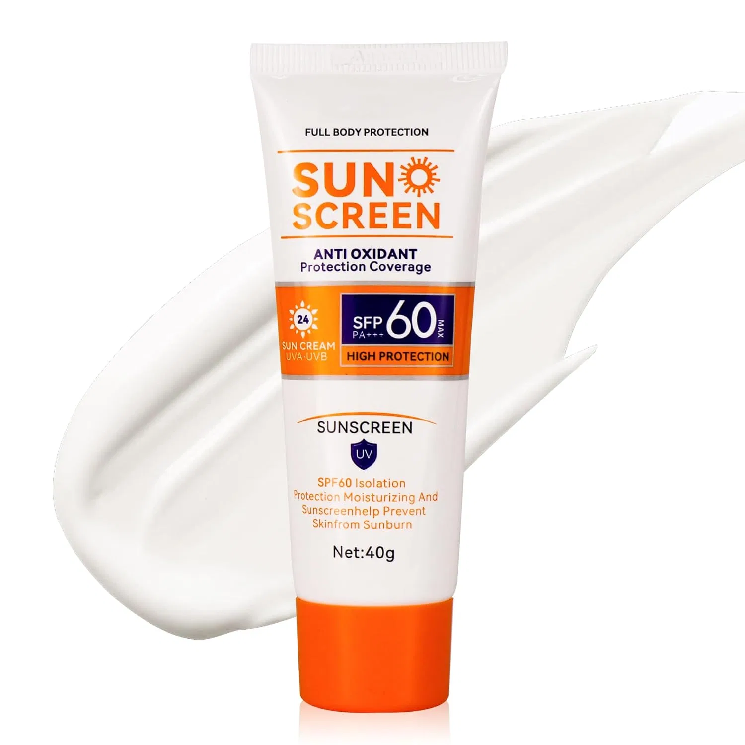 Солнцезащитный крем для лица и тела SPF 60 PA+++, 50 г Liillya
