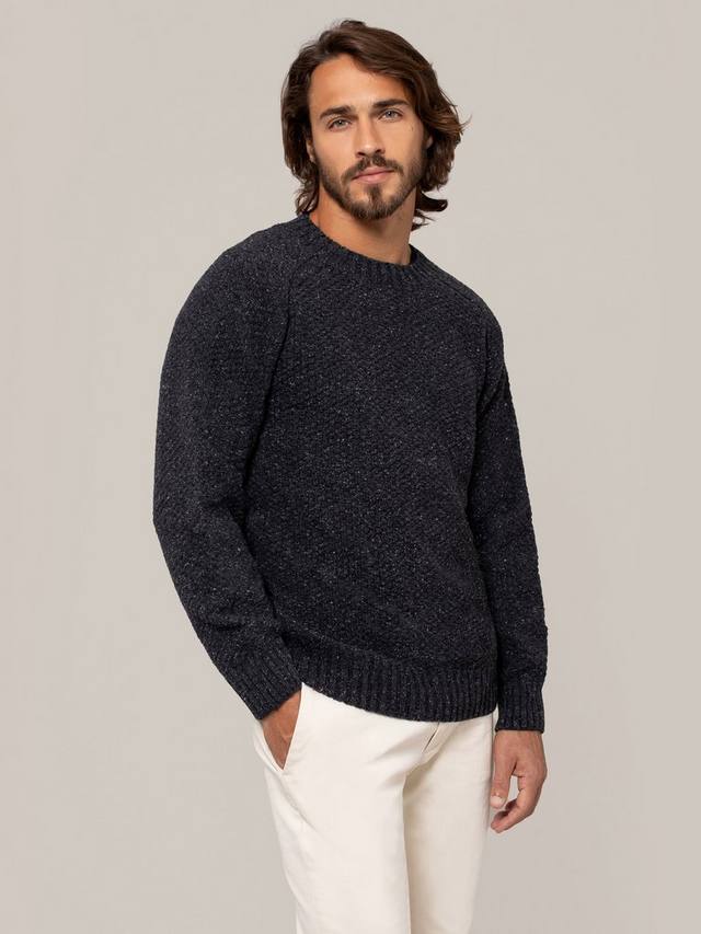 

Джемпер из кашемировой смеси узором мох Celtic & Co., Charcoal