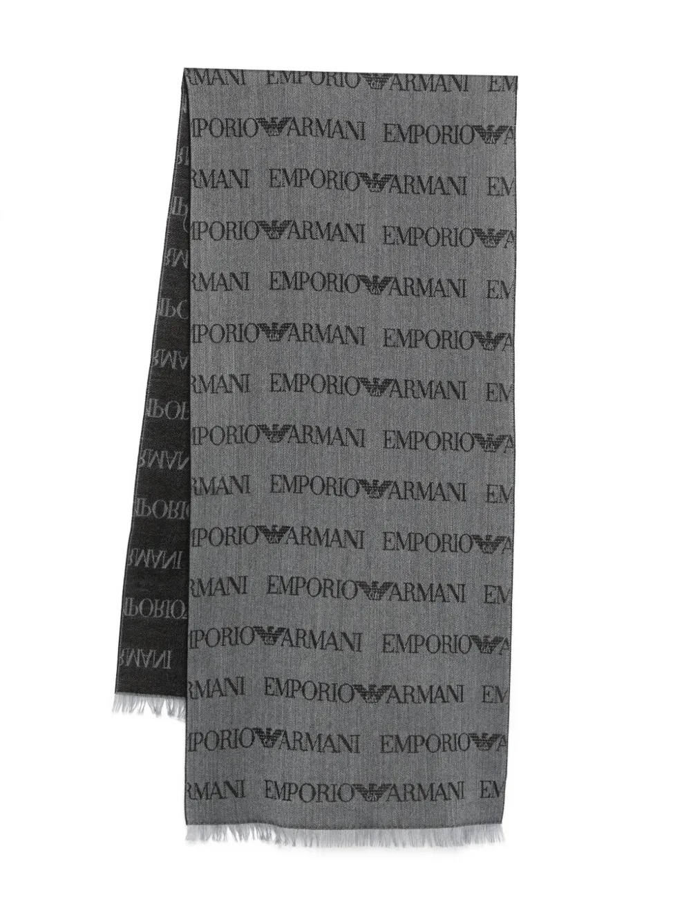 

Шарф с жаккардовым логотипом EMPORIO ARMANI, черный